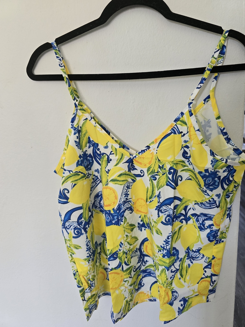 Yellow Lemon Print One-Piece